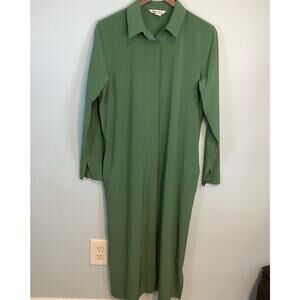 Athleta Urbanite Dress Women’s Medium Vineyard Green Travel Casual Work Pockets